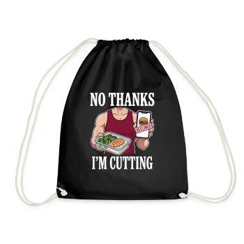 Pruning season with reduced calorie deficit - Drawstring Bag - black - Front