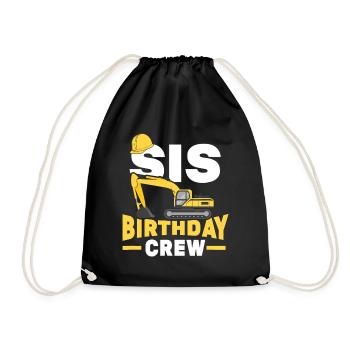 Construction de l’équipage Birthday du SIS - Sac de sport léger - noir - Devant