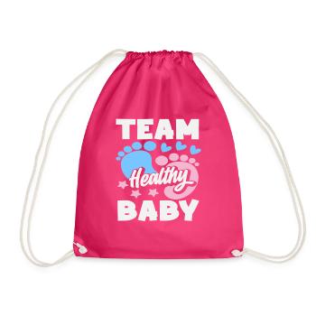 Fête de révélation du sexe de l’équipe Bébé en Bonne Santé - Sac de sport léger - fuchsia - Devant