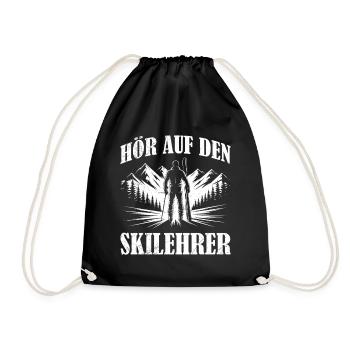 Skifahren BE GOOD TO THE SKI INSTRUCTOR LUSTIG - Turnbeutel - Schwarz - Vorne