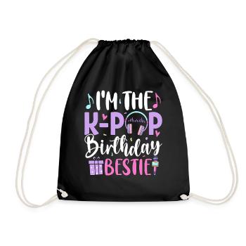 I'm The K Pop Birthday Beast - Drawstring Bag - black - Front