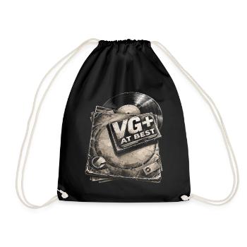 Vinyl Collectors Record Collectors Vinyl Records VG+ - Drawstring Bag - black - Front
