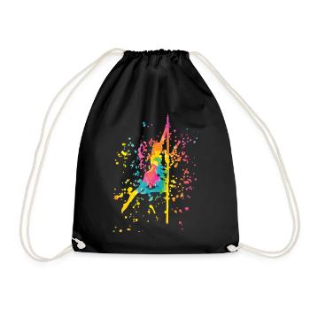 Poledance Bar Fitness Frauen Pole Dance - Turnbeutel - Schwarz - Vorne