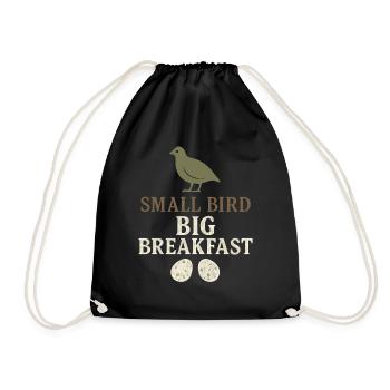 Quail Keeper Quail Farmer Backyard Quail - Drawstring Bag - black - Front