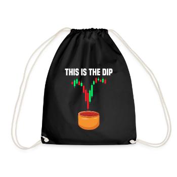 This is the dip Stock Market Stock Market Trader - Drawstring Bag - black - Front