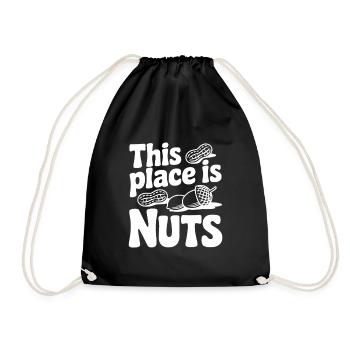 Cet endroit est dingue - Sac de sport léger - noir - Devant