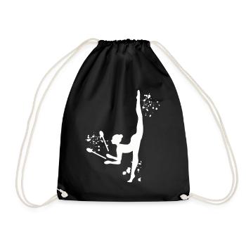 Gymnaste avec massues Gymnastique rythmique - Sac de sport léger - noir - Devant