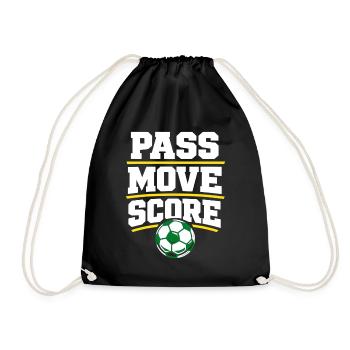 Soccer Training Youth Sports Coach - Drawstring Bag - black - Front