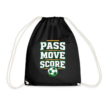 Soccer Training Youth Sports Coach - Drawstring Bag - black - Front