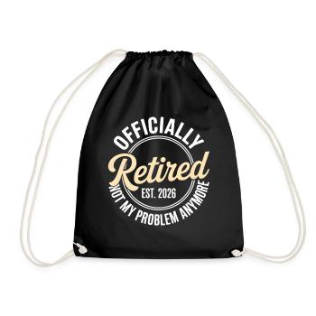 Retired 2026 Not My Problem Anymore Retirement - Sac de sport léger - noir - Devant
