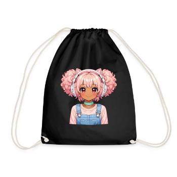Jeux d’anime vintage japonais Bigfoot Gamer - Sac de sport léger - noir - Devant