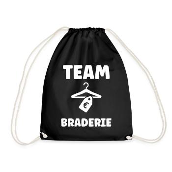 Team Braderie Vetements - Sac de sport léger - noir - Devant