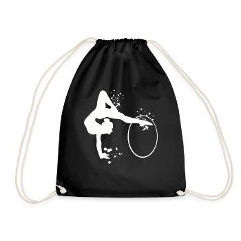 Gymnastique, cercleaux, gymnastique rythmique - Sac de sport léger - noir - Devant