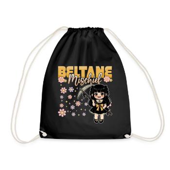 Beltane Mischief May Day Celebrations Paganism - Drawstring Bag - black - Front