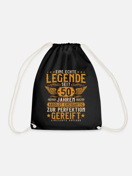 50 Jahre Legende - 50 Geburtstag Vintage Geschenk - Turnbeutel - Schwarz
