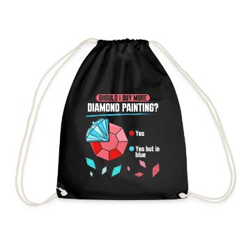  Diamond Painting Collection Tools Storage Diamond - Drawstring Bag - black - Front