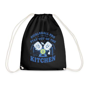 Pickleball Pro Reste Hors Cuisine Amoureux - Sac de sport léger - noir - Devant