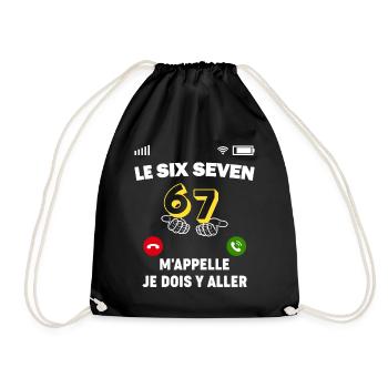 Le Six Seven M'appelle, je dois y aller - Sac de sport léger - noir - Devant