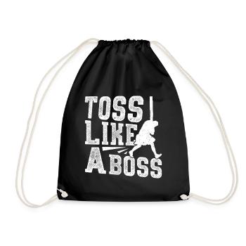 Caber Toss Toss like a Scottish Highland - Drawstring Bag - black - Front