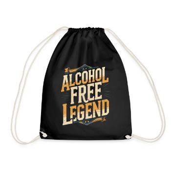 Légende de l’abstinence antialcoolique sans alcool - Sac de sport léger - noir - Devant
