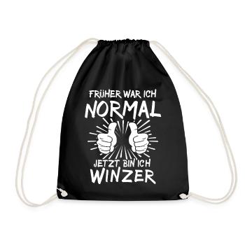 Winzer - Turnbeutel - Schwarz - Vorne