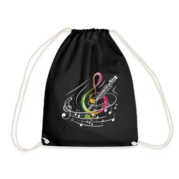 Marimbiste Musicien de percussion de pratique - Sac de sport léger - noir - Devant