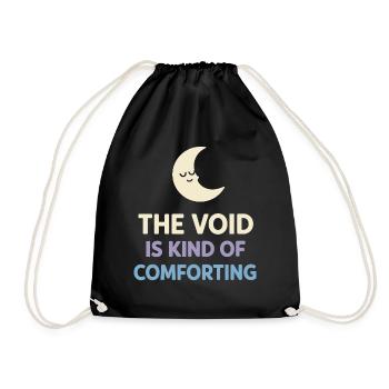 Existential humor, nihilism, humor, - Drawstring Bag - black - Front