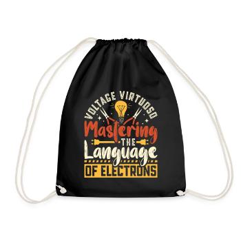 Électricien, technicien en électronique, électricien - Sac de sport léger - noir - Devant