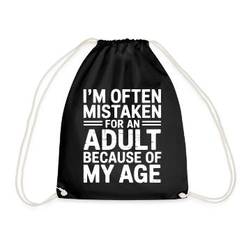 Dire que les jeunes ont l’air vieux Humour Cadeau drôle - Sac de sport léger - noir - Devant