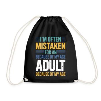 Dire que les jeunes ont l’air vieux Humour Cadeau drôle - Sac de sport léger - noir - Devant