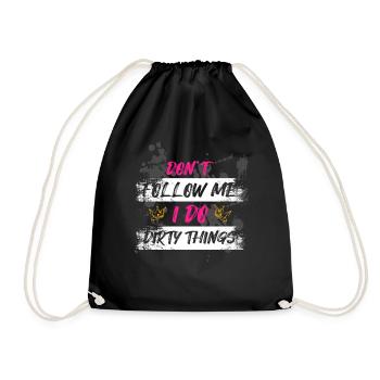 Courses de boue Schlammlauf Dirty Run Dirty Things - Sac de sport léger - noir - Devant