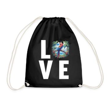 Macaw's Era - Drawstring Bag - black - Front