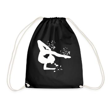 Gymnaste avec massues gymnastique rythmique - Sac de sport léger - noir - Devant