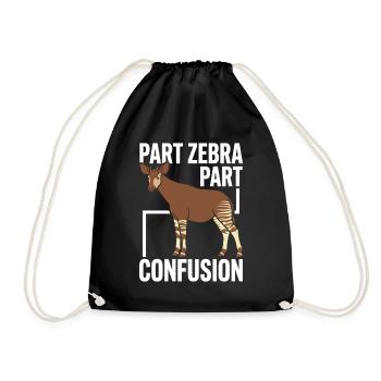 Okapi-liebhaber Okapi-tier Seltene Tierweltliebe - Turnbeutel - Schwarz - Vorne