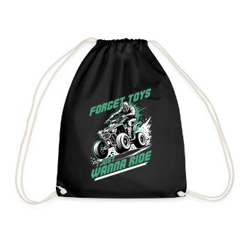 Quad ATV Garçons Hommes Quad Wheeler - Sac de sport léger - noir - Devant