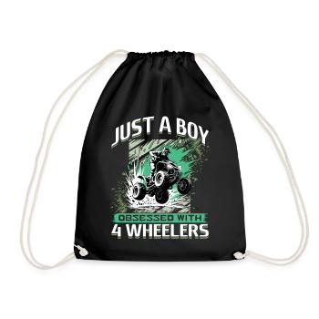 Quad ATV Garçons Hommes Quad Wheeler - Sac de sport léger - noir - Devant