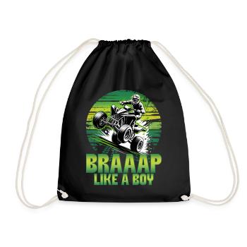 Quad ATV Garçons Hommes Quad Wheeler - Sac de sport léger - noir - Devant