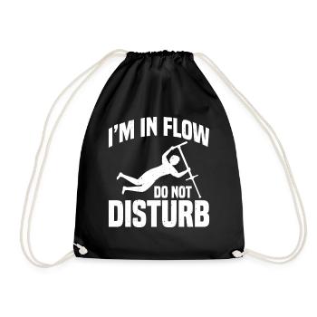  Pogo Stick Jumper I'm in flow do not disturb Pogo - Drawstring Bag - black - Front