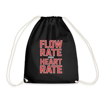 Fire Engineer Flow Rate Over Heart Fire Department - Turnbeutel - Schwarz - Vorne
