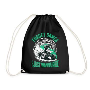Quad ATV Garçons Hommes Quad Wheeler - Sac de sport léger - noir - Devant