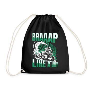 Quad ATV Garçons Hommes Quad Wheeler - Sac de sport léger - noir - Devant
