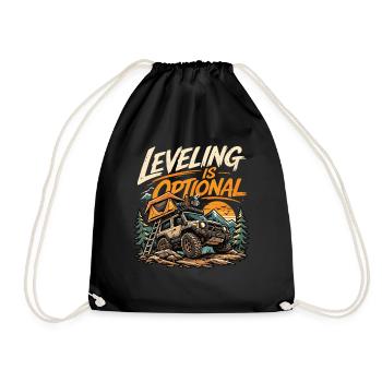 Le leveling est optionnel – Aventure de camping tout-terrain - Sac de sport léger - noir - Devant