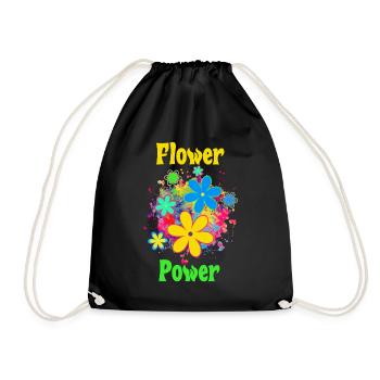 Le pouvoir des fleurs - Sac de sport léger - noir - Devant