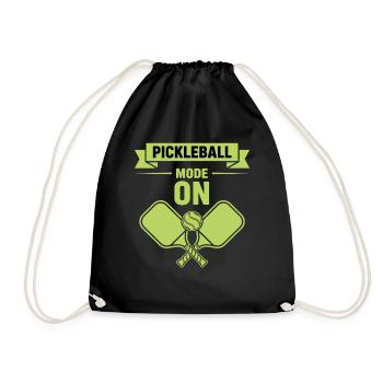 Pickleball-Modus bei Funny Player Pickle Ball Love - Turnbeutel - Schwarz - Vorne