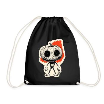 Pumpkin Night Creeper - Drawstring Bag - black - Front