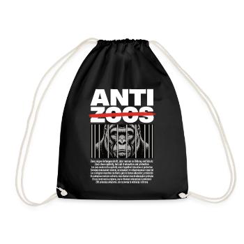 Chemise animal Anti Zoo Gorilla Freedom - Sac de sport léger - noir - Devant