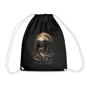 Blaireau miel Blaireau miel Animal - Sac de sport léger - noir - Devant