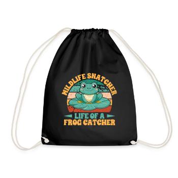 Frog Catcher Mildlife Snatcher Frog - Turnbeutel - Schwarz - Vorne
