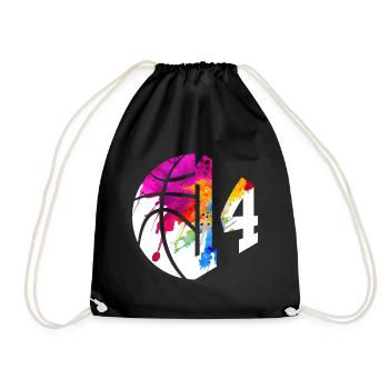 NON. 14 NUMÉRO 14 BASKETBALL 14E ANNIVERSAIRE - Sac de sport léger - noir - Devant
