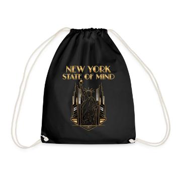 Statue de la Liberté de New York Vintage USA - Sac de sport léger - noir - Devant